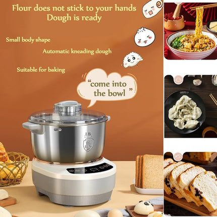 Household Electric Dough Mixer 3.5L-7L Stainless Steel Stand Mixer for Baking