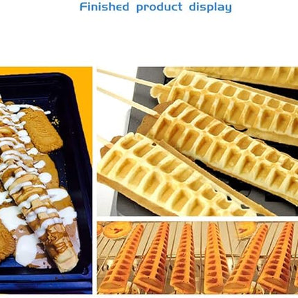 1750W Electric Waffle Stick Press (220V) – Stainless Steel Commercial Non-Stick Waffle Maker