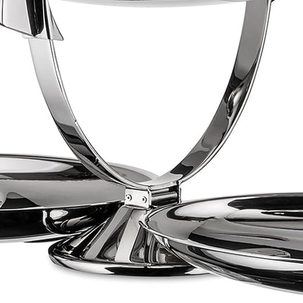 Stainless Steel Petal-Shaped Serving Plate with Mirror Finish Fruit & Candy Dish Decorative Tableware