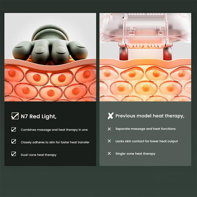 Portable Electric Deep Tissue Massager with Hand-Style Kneading and Adjustable Speeds