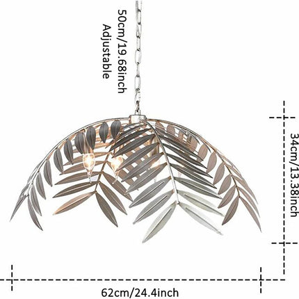 700mm Modern Iron Pendant Chandelier Light – Gold or Silver Ceiling Light for Living Room, Dining Area & Villa Interiors