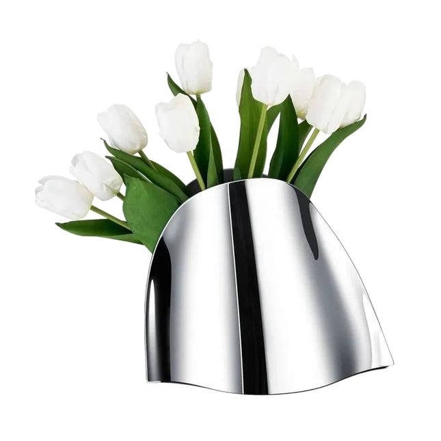 Stainless Steel Ice Bucket and Vase with Mirror Finish for Dining and Entertaining