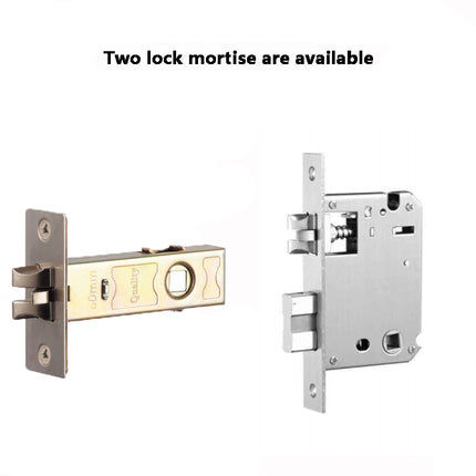Smart Fingerprint Door Lock with Bluetooth App, Password, Card & Mechanical Key for 35-100mm Doors