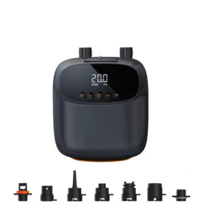 Rechargeable Electric Air Pump with Digital PSI Control for Kayaks Tents and Water Sports Gear