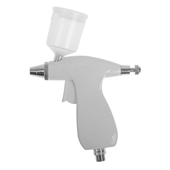 Portable Dual Action Airbrush Spray Gun 0.3mm Nozzle 22ml Gravity Feed Comfortt Tool