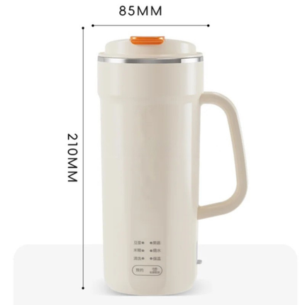 Portable Heated Blender Cup 1500ml Soy Milk Maker with Stainless Steel Container