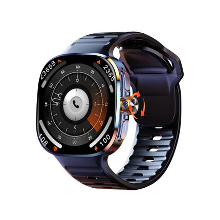 Smartwatch with 1100mAh Battery, IP67 Waterproof, 22mm Adjustable Wrist Strap