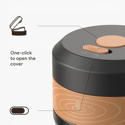 320ml Stainless Steel Vacuum Insulated Travel Mug with Built-in Filtration