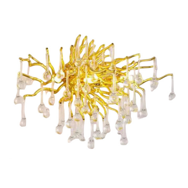 Modern Gold Oxide Aluminum Wall Light – 450×250mm Decorative Indoor Sconce