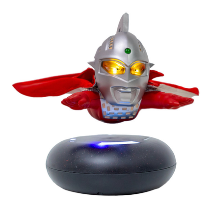 Levitating Ultraman LED Display Lamp – Spinning Superhero Night Light