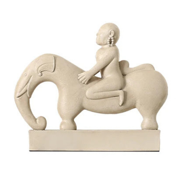 Abstract Human Form Resin Sculpture for Modern Home & Office Decor (23.5 cm)