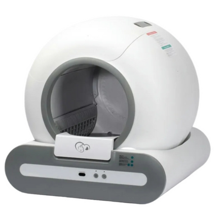 Automatic Cat Litter Box with 65L Waste Bin & 9L Litter Tray – DC 12V Rechargeable, Energy-Efficient