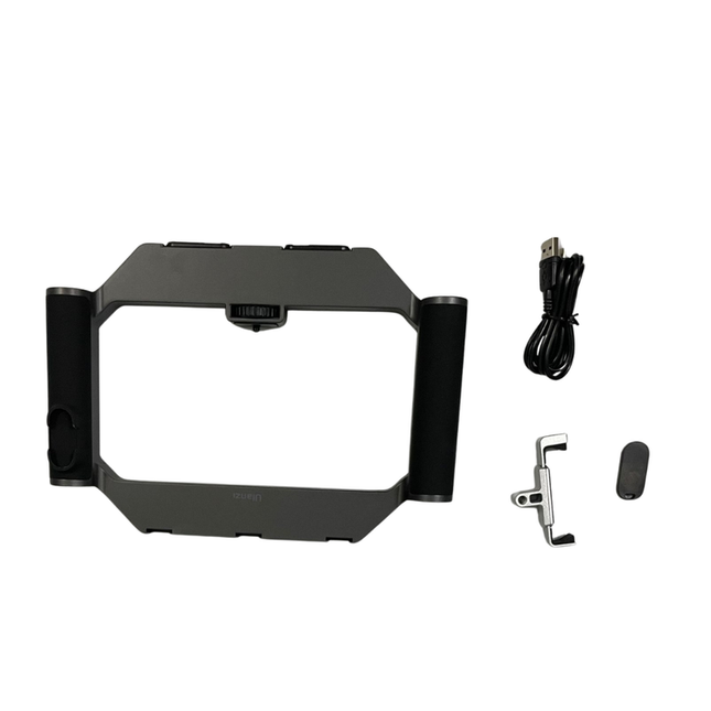 Rechargeable Handheld LED Ring Light Video Rig 20W Bi-Colour 2500–8500K with Phone Mount