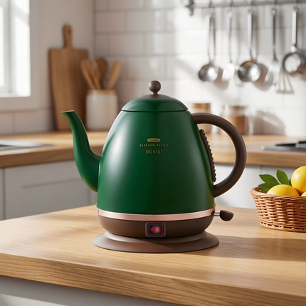 304 Stainless Steel Long Spout Electric Kettle Touch Control Keep Warm Function 55°C Tea Kettle