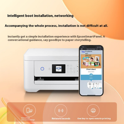High Resolution Wireless Color Printer Ink Tank System USB Interface Daily Use
