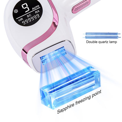 Corded IPL Hair Removal Machine with Freezing Function & Dual Lamps