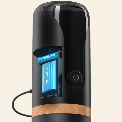 Portable USB Rechargeable Coffee Maker for Capsules & Ground Coffee, 100ml Travel Use