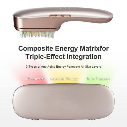 Portable Hair Growth & Facial Toning Device with Multi-Color Light & Wireless Charging