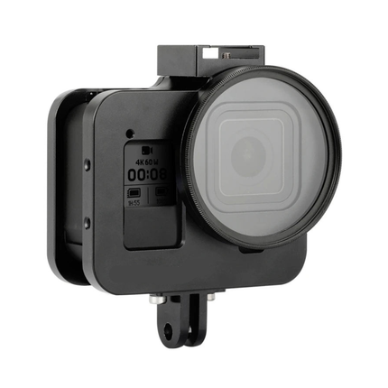 Protective Aluminium Camera Cage with Backdoor 52mm UV Lens
