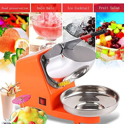 Electric Double Blade Ice Shaver Machine 220V