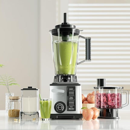 Professional 12-Liter Smart Kitchen Blender & Soy Beverage Machine with Touch Panel