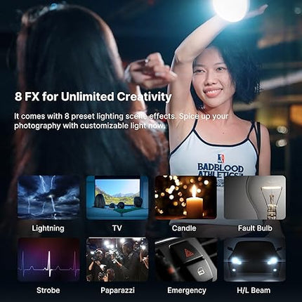 Portable 100W LED Video Light – Adjustable 2700–6500K, High CRI, Rechargeable, Bright COB Fill Light