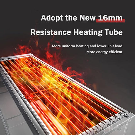 High-Performance Indoor Electric Rotating BBQ Grill for Skewers & Seafood