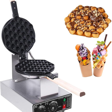Professional Electric Bubble Waffle Machine for Crispy Eggettes – 1400W Non-Stick