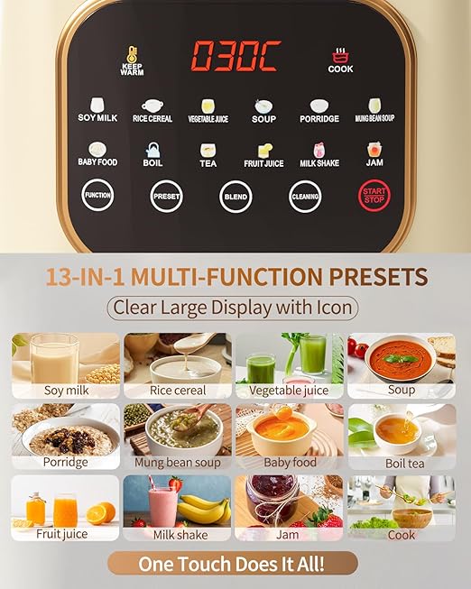 High Speed Electric Blender 1.5L 12 Speed Variable Control Kitchen Appliance 800W
