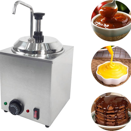 Countertop Sauce Warmer Dispenser 650W for Toppings, Gravies and Sauces