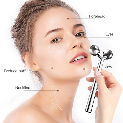 Handheld V Roller Facial Massager for Skin Lifting and Rejuvenation