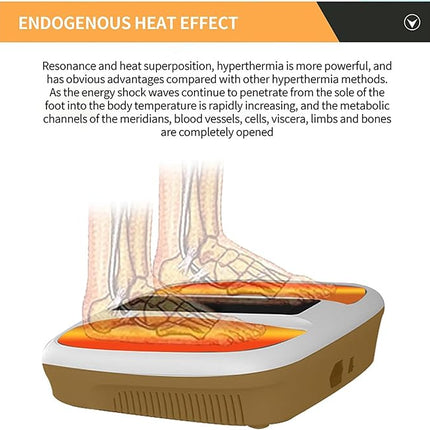 Terahertz Foot Massage Machine Heated Function Plug-In 50cm Compact Design