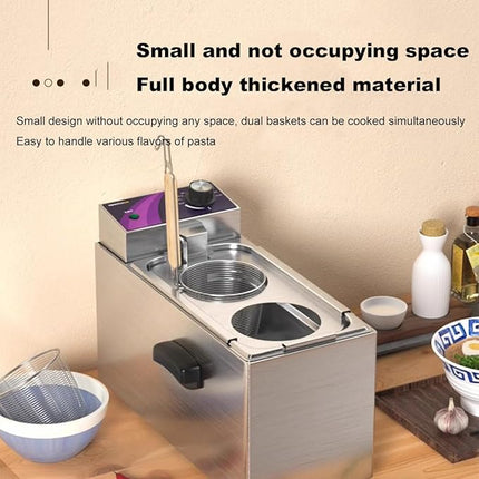 Commercial 2KW Instant Cup Noodle Cooker – Fast Heating Stainless Steel Unit