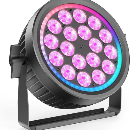 200W RGBW LED Par Lights – Fanless 4-in-1 Stage Uplights for Events, Parties, and Bars