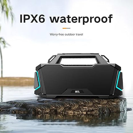 Portable Bluetooth Party Speaker with Multi-Input Support & High-Power Surround Sound