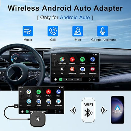 Smart Wireless CarPlay Media Adapter with Video Apps and Auto Screen Rotation