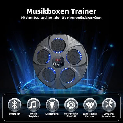 Smart Bluetooth Music Boxing Target USB Rechargeable Home Fitness Trainer