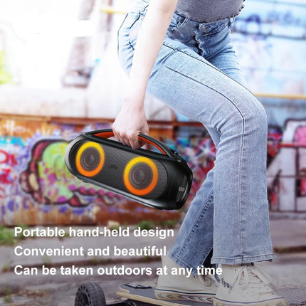 High-Performance Portable Bluetooth Speaker 80W with Deep Bass, LED Effects & Long Battery Life