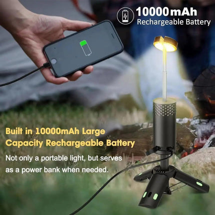 Rechargeable LED Camping Lantern 7800mAh Portable Outdoor Light with Adjustable Brightness and Colour Temperature