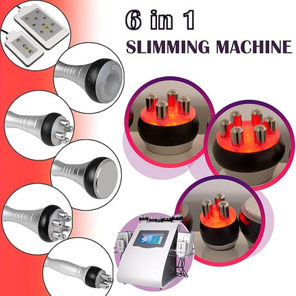 6-in-1 Cavitation & Radiofrequency Body and Facial Care Device with Vacuum Relaxation