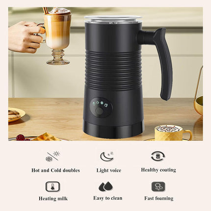 Electric Milk Frother for Hot, Cold & Thin Foam | Quiet Motor <48dB | Compact & Waterproof Design