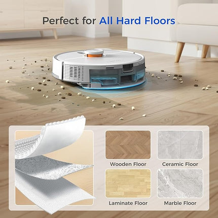 Smart LDS Laser Robot Vacuum Cleaner – Auto Sweep & Vacuum, Slim Design for Home and Apartments