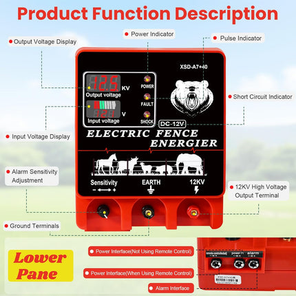 Portable High-Voltage Pulse Controller with Remote Control and Short-Circuit Alert