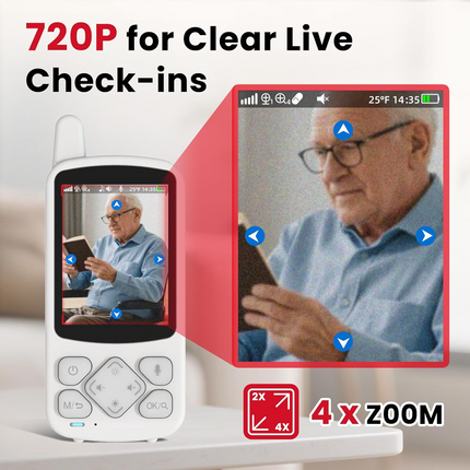 Wireless 720P Video Monitor 5 Inch Display Night Vision 2 Way Talk 300m Range