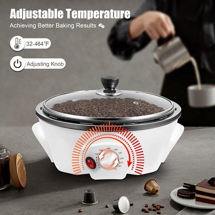 Home Coffee Roasting & Food Drying Machine with Auto Drum | 1200W Power