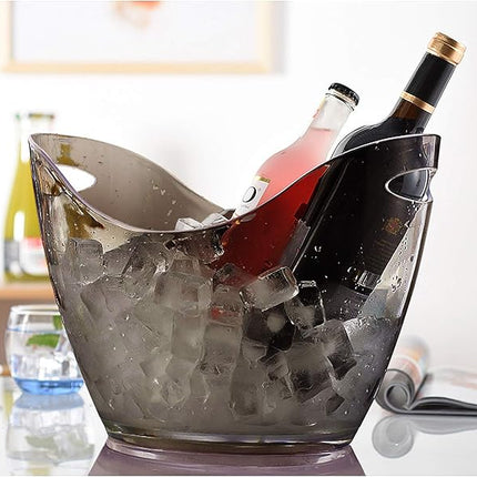 Stainless Steel Ice Bucket – Modern Irregular Design with Large Capacity