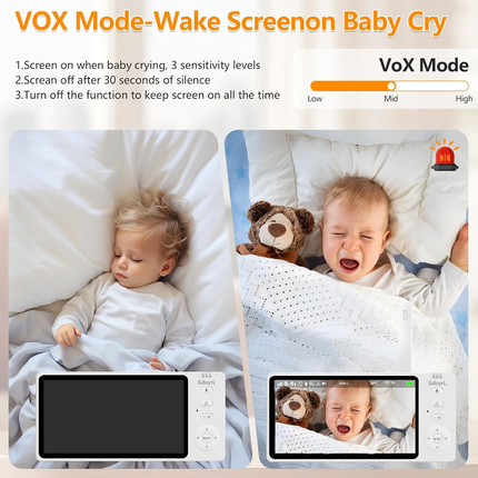 Wireless Infant Car Camera 5 Inch HD IPS Monitor 720P Night Vision Two Way Audio USB Powered