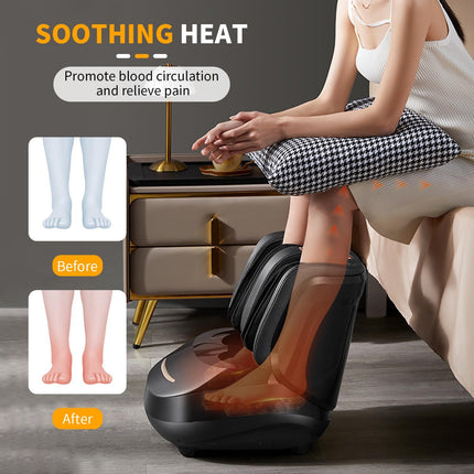 Deep Kneading Foot Massager Machine with Compression & Heat Relaxation