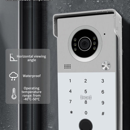 Smart Video Doorbell Intercom Kit with 7 Inch Touch Screen, 2MP Camera, Tuya App & IP65 Outdoor Unit