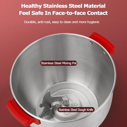 6L Stainless Steel Automatic Dough Kneading Machine with Smart App Control 3 Speed Stand Mixer